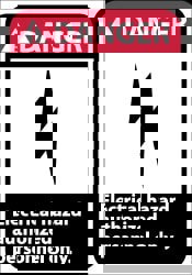 Accident Prevention Sign: Rectangle, 