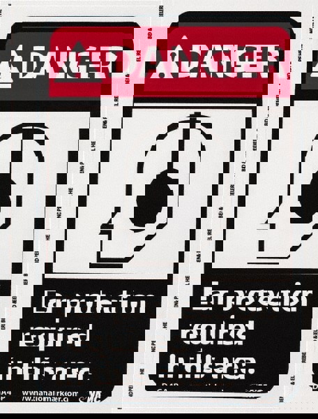 Accident Prevention Sign: Rectangle, 