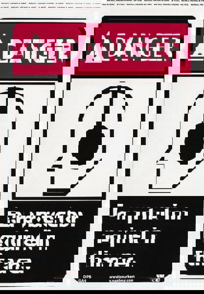 Accident Prevention Sign: Rectangle, 