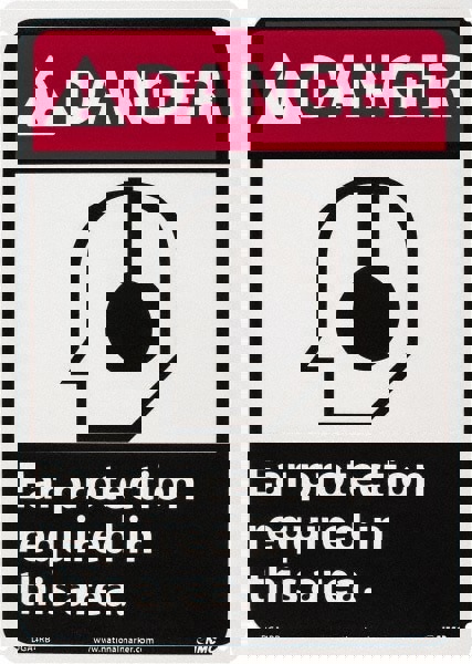 Accident Prevention Sign: Rectangle, 