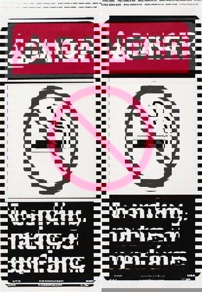 Accident Prevention Sign: Rectangle, 