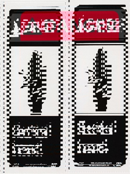 Accident Prevention Sign: Rectangle, 