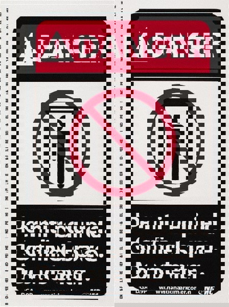 Accident Prevention Sign: Rectangle, 