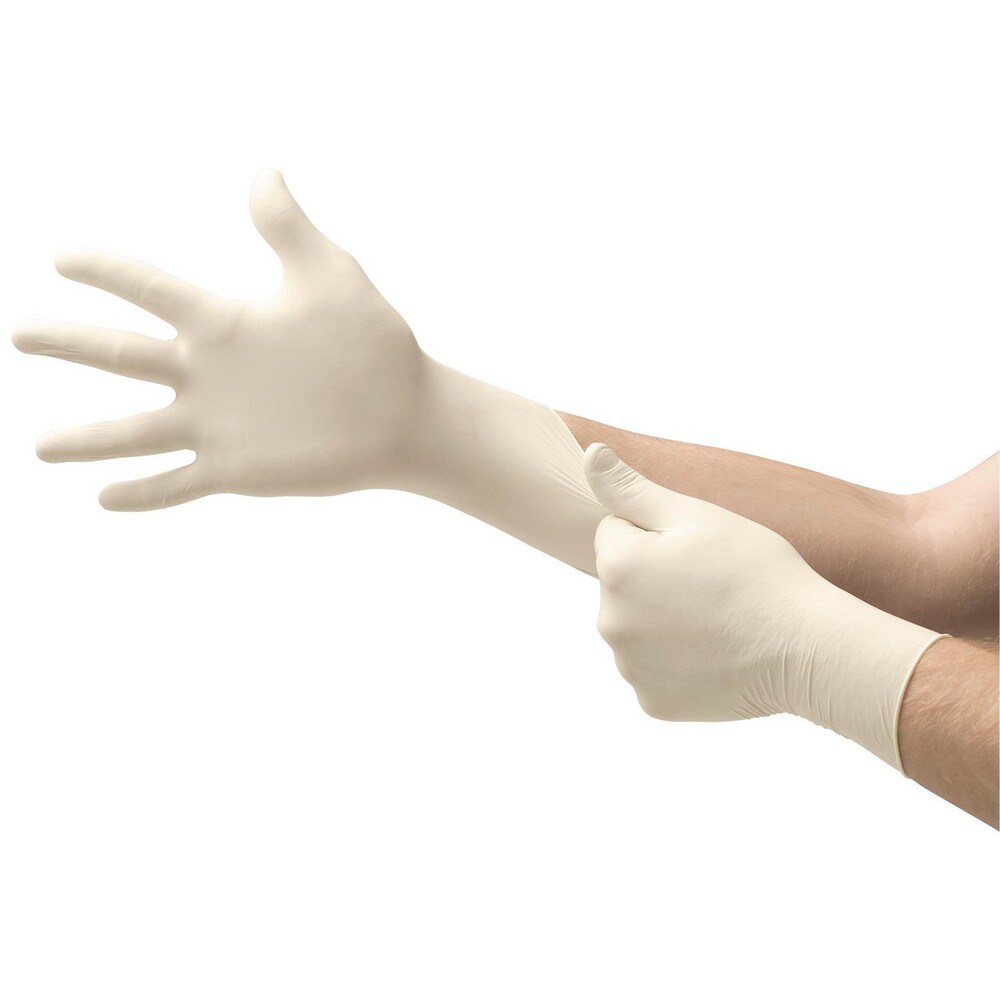 Disposable Glove: Series Microflex DGP-350, Size X-Small, 6.3 mil, Not Coated, Latex, General Purpose Grade, Powder-Free, No
