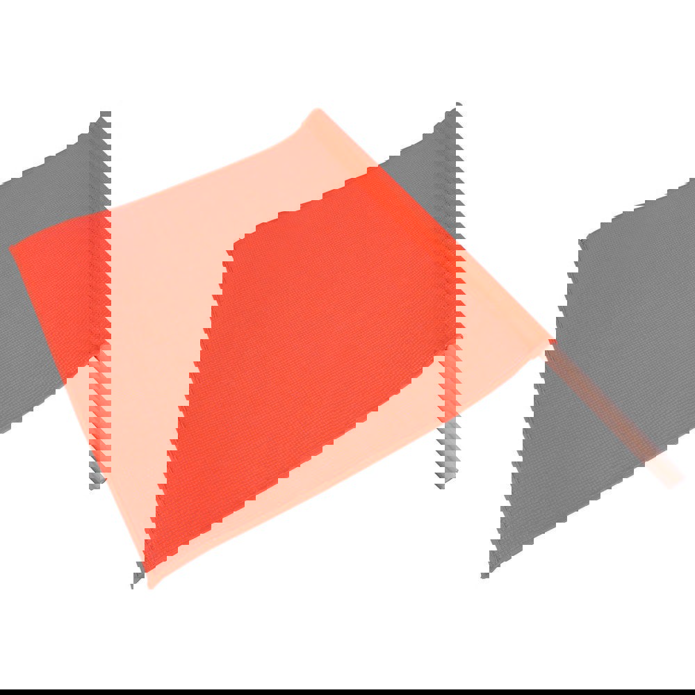 18 Inch Wide x 18 Inch High Vinyl Mesh Warning Flag