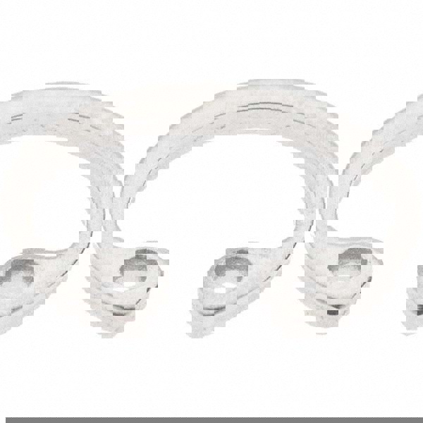 External Snap Retaining Ring: 10.39 mm Groove Dia, 10 mm Shaft Dia, 420 Stainless Steel, Phosphate Finish