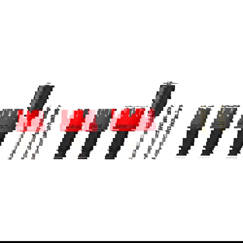 Electrician's Hole Saw Kit: 7/8 to 1-3/8