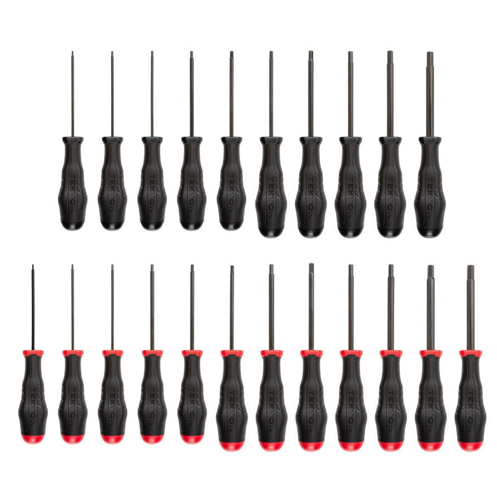 Screwdriver Sets; Screwdriver Types Included: Hex ; Container Type: None ; Tether Style: Not Tether Capable ; Finish: Black Oxide ; Number Of Pieces: 22 ; Insulated: No
