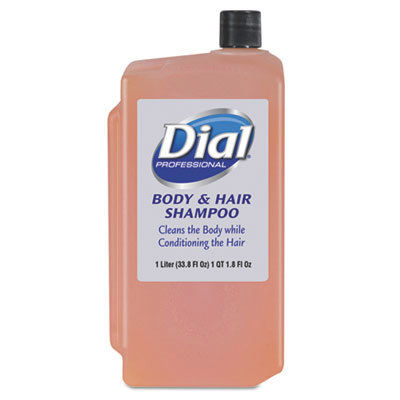 Case of (8) 1 L Bottles Peach Hair & Body Wash