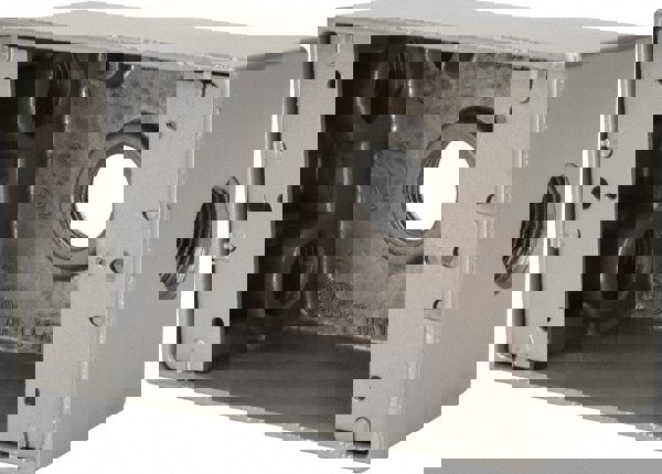 Electrical Outlet Box: Aluminum, Rectangle, 4-1/2