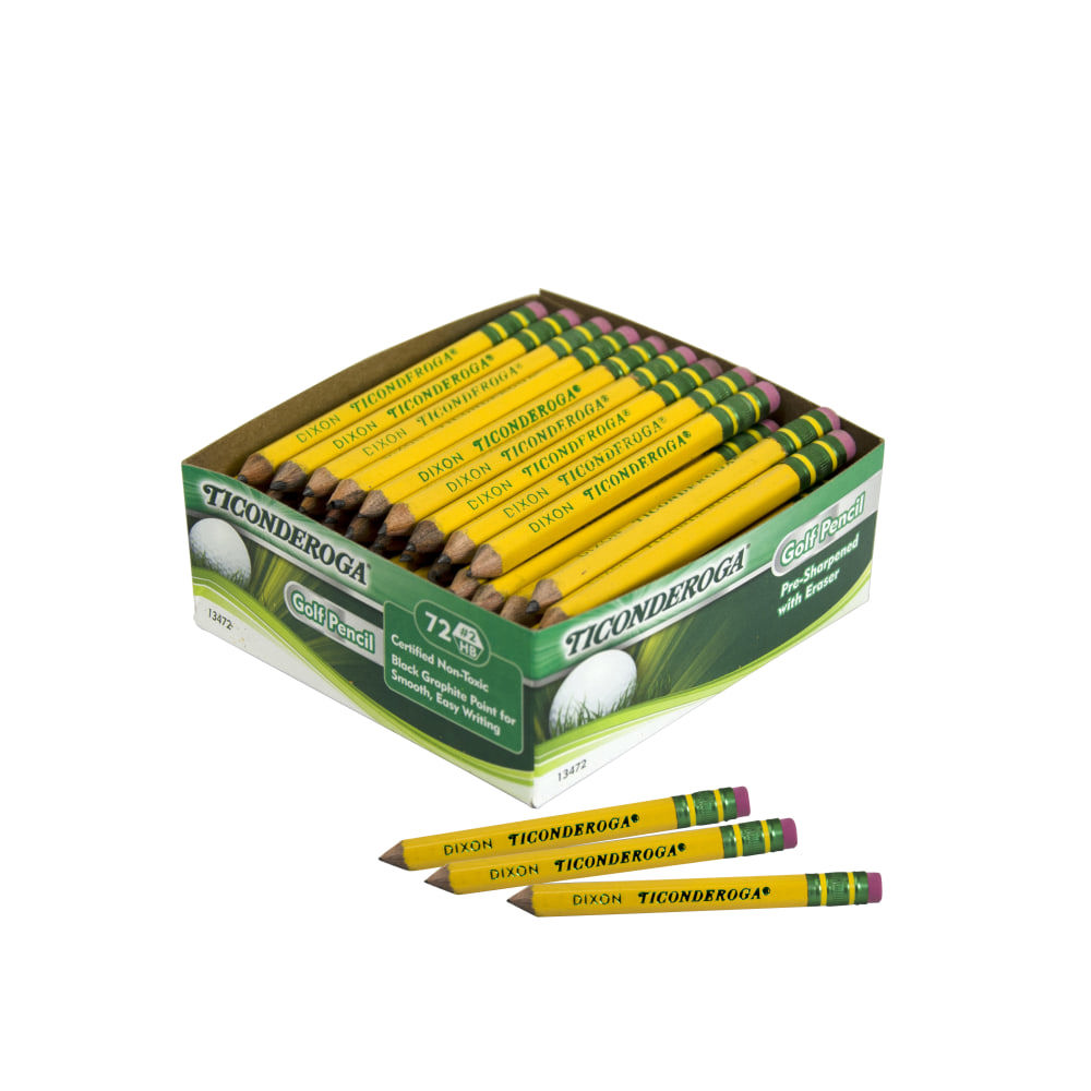 PENCILS,GOLF,72/BX,YL