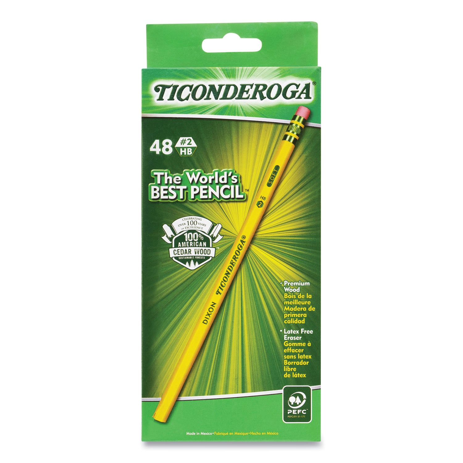 PENCIL,#2,HB SOFT,48,YL
