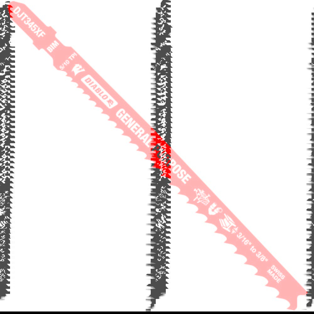 Jigsaw Blade: Bi-Metal, 5-10 TPI, 2.95