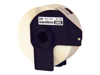 Label Maker Label: White, Paper, 3-1/2