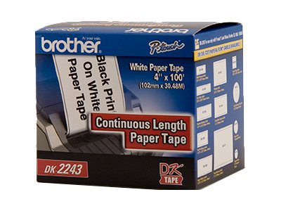 Labels, Ribbons & Tapes; Application: General Labeling ; Type: Thermal Transfer Printable Label ; Color Family: White ; Color: White ; Number Of Labels Per Roll: 1 ; For Use With: Brother QL Label Printers