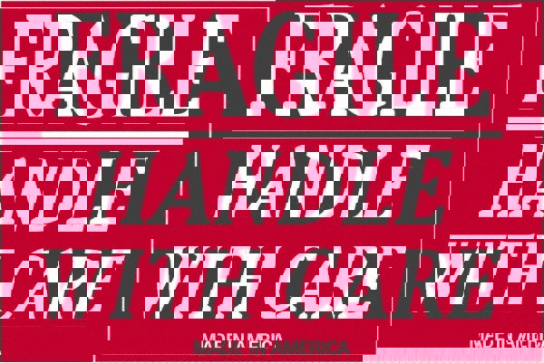 Label Maker Label: Red & White, Paper, 3