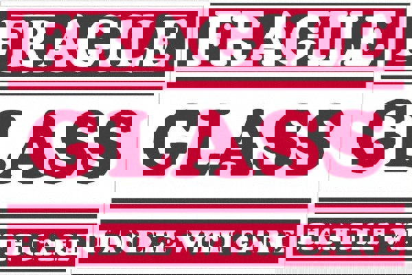 Label Maker Label: Red & White, Paper, 3