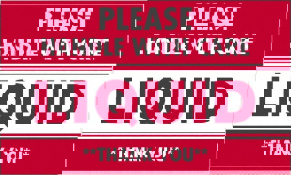 Label Maker Label: Red & White, Paper, 5