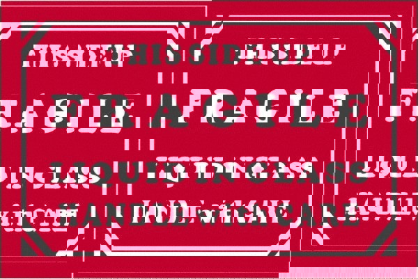 Label Maker Label: Red & White, Paper, 3