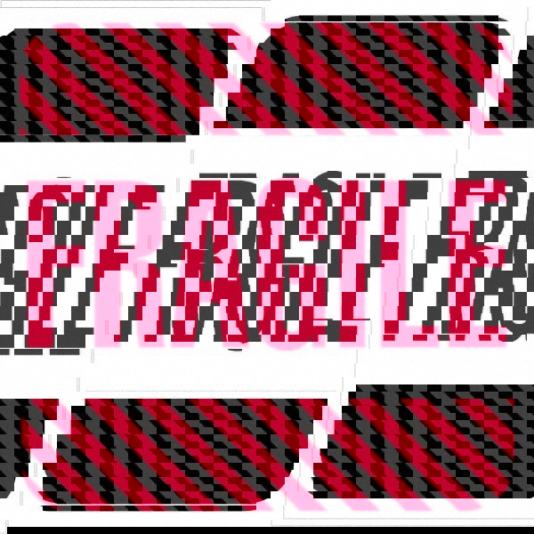 Label Maker Label: Red, Black on White, Paper, 4