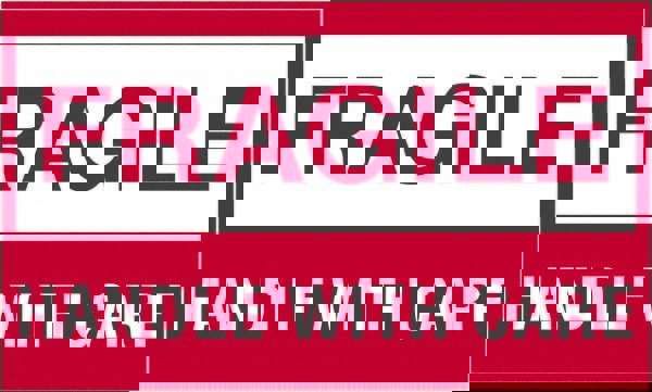 Label Maker Label: Red & White, Paper, 5