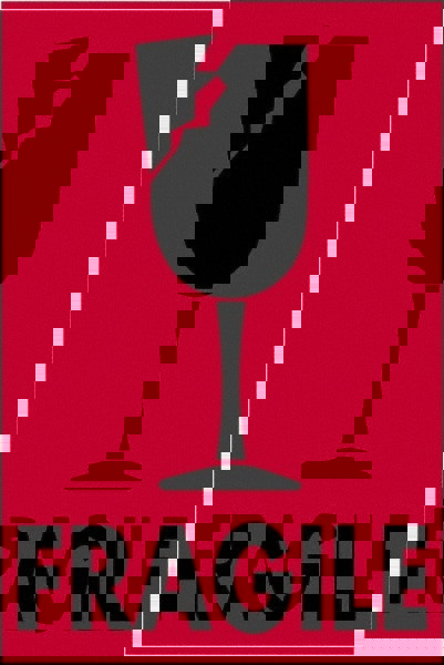 Label Maker Label: Fluorescent Red, Paper, 3