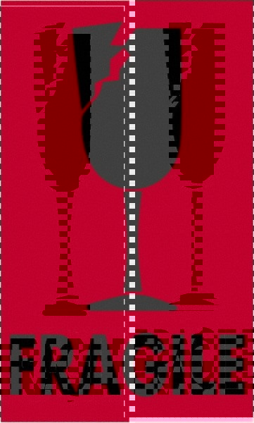 Label Maker Label: Fluorescent Red, Paper, 5