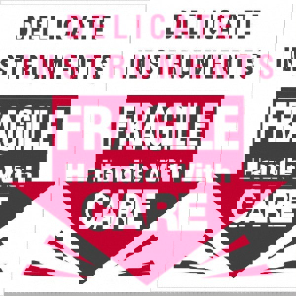 Label Maker Label: Red & White, Paper, 3