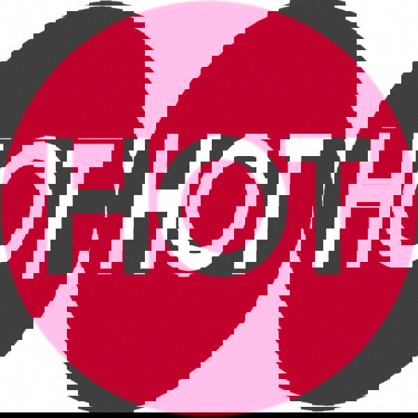 Label Maker Label: Red & White, Paper, 2