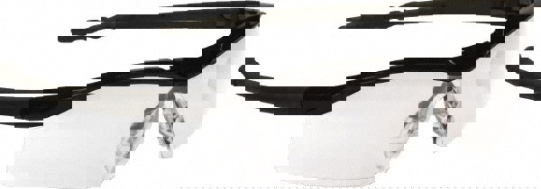 Safety Glasses: Scratch-Resistant, Polycarbonate, Clear Lenses, Full-Framed