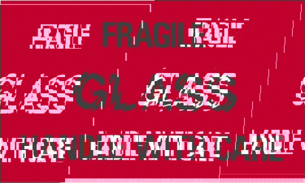 Label Maker Label: Red & White, Paper, 5