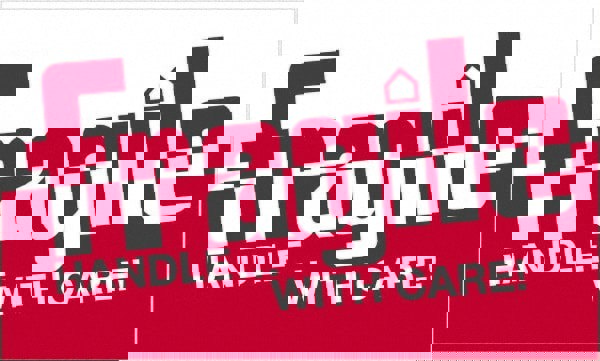 Label Maker Label: Red & White, Paper, 5