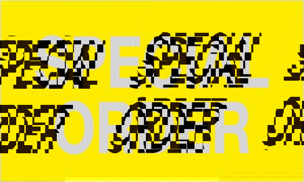 Label Maker Label: Fluorescent Yellow, Paper, 5