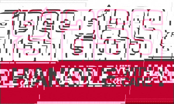 Label Maker Label: Red & White, Paper, 5