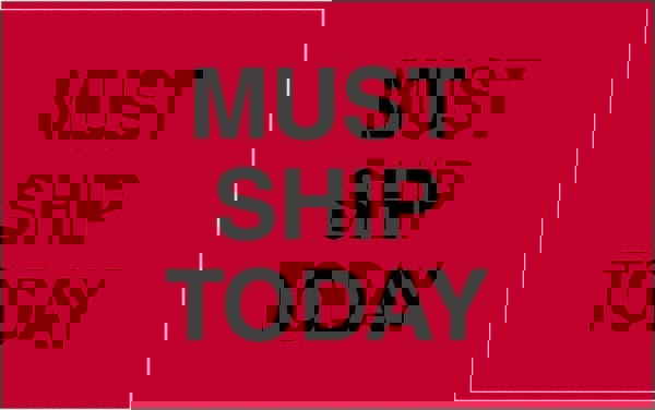 Label Maker Label: Fluorescent Red, Paper, 2