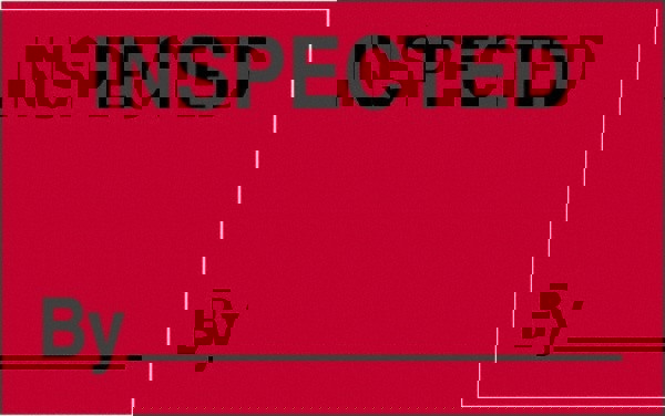 Label Maker Label: Fluorescent Red, Paper, 2