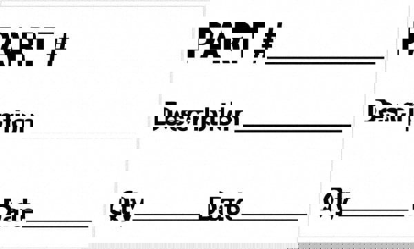 Label Maker Label: Black & White, Paper, 5