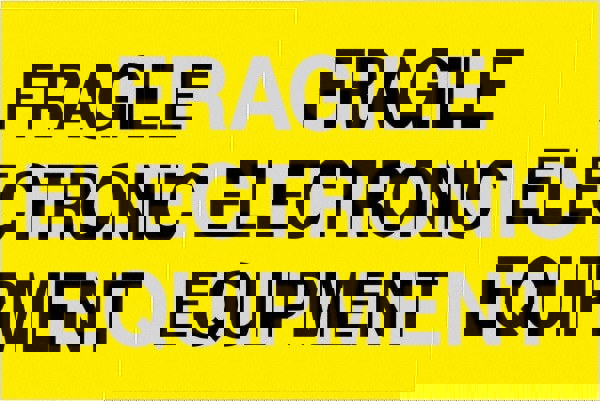 Label Maker Label: Fluorescent Yellow, Paper, 3