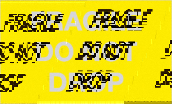 Label Maker Label: Fluorescent Yellow, Paper, 5