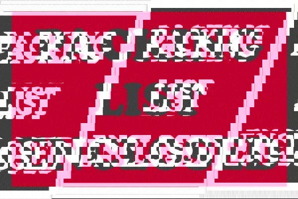 Label Maker Label: Red & White, Paper, 3