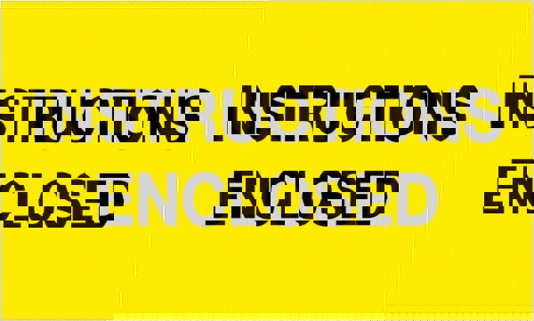 Label Maker Label: Fluorescent Yellow, Paper, 5