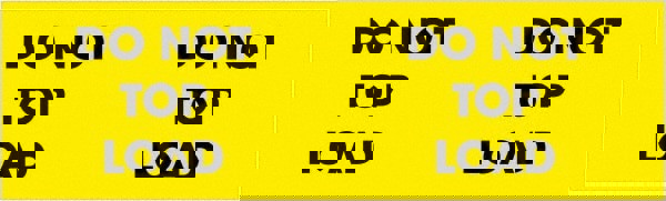 Label Maker Label: Fluorescent Yellow, Paper, 10