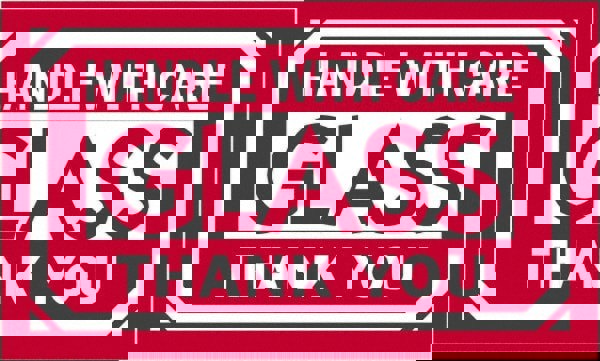 Label Maker Label: Red & White, Paper, 5