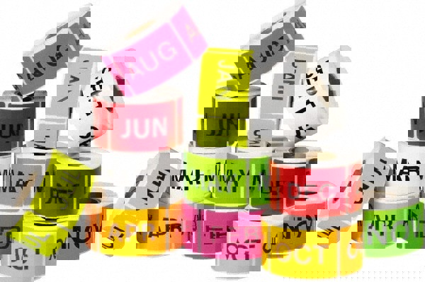 Label Maker Label: Assorted Color, Paper, 3