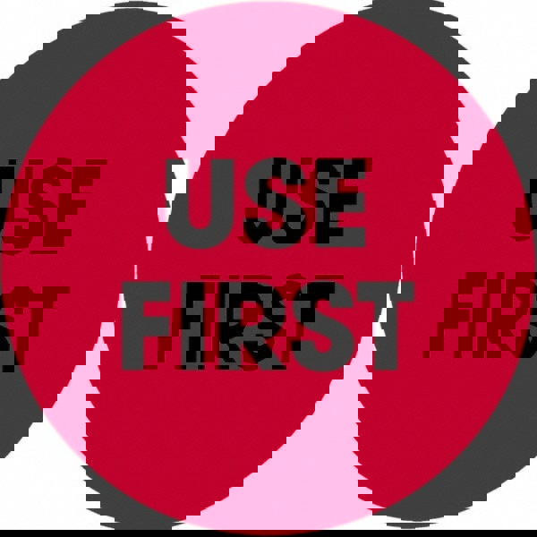 Label Maker Label: Fluorescent Red, Paper, 2