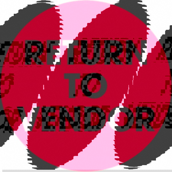 Label Maker Label: Fluorescent Red, Paper, 2