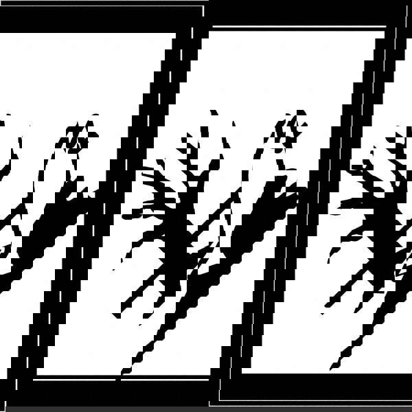 Label Maker Label: Black & White, Vinyl, 10-3/4