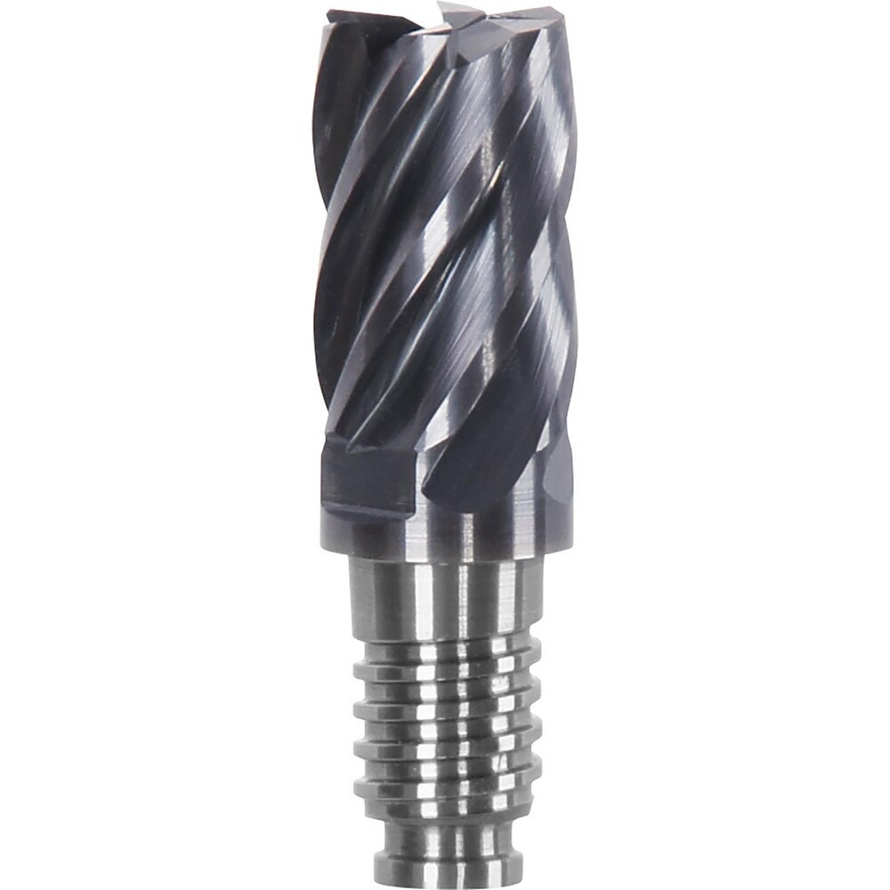 Corner Radius & Corner Chamfer End Mill Heads; Number Of Flutes: 6 ; Connection Type: Duo-Lock 12 ; Flute Type: Helical ; Centercutting: Yes ; Series: Haimer Mill