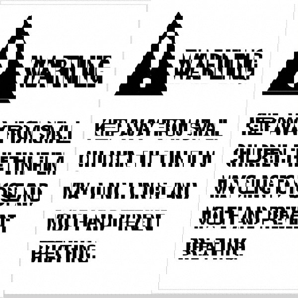 Label Maker Label: Black & White, Paper, 2