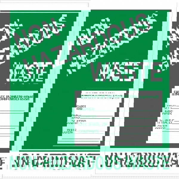 Label Maker Label: Green & White, Paper, 6